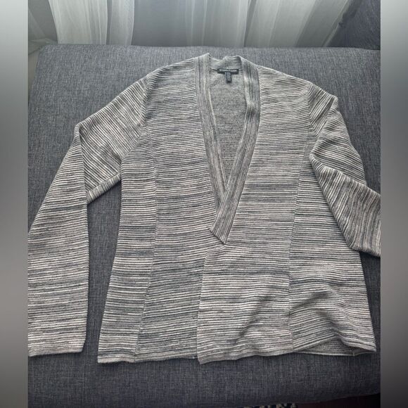 Eileen Fisher Maple Oat Tencel Organic Cotton Notch Collar Cardigan  Size M - Picture 6 of 12